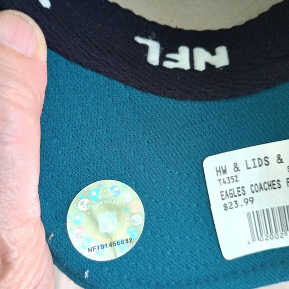 NFL Reebok Philadelphia Eagles Flex Fit Fitted Hat Cap M/L Football Gear 6 Panel - Picture 6 of 7
